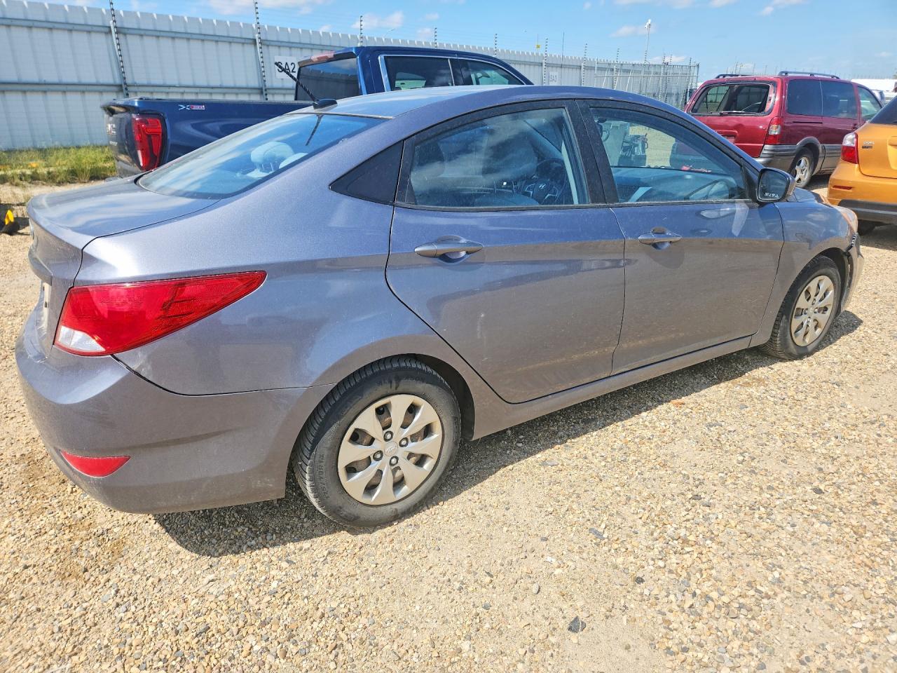 2015 Hyundai Accent Gls Gray vin: KMHCT4AEXFU853718