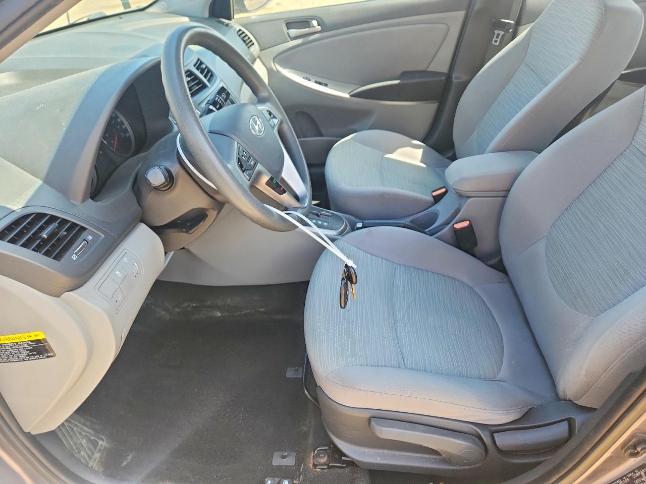 2015 Hyundai Accent Gls Gray vin: KMHCT4AEXFU853718