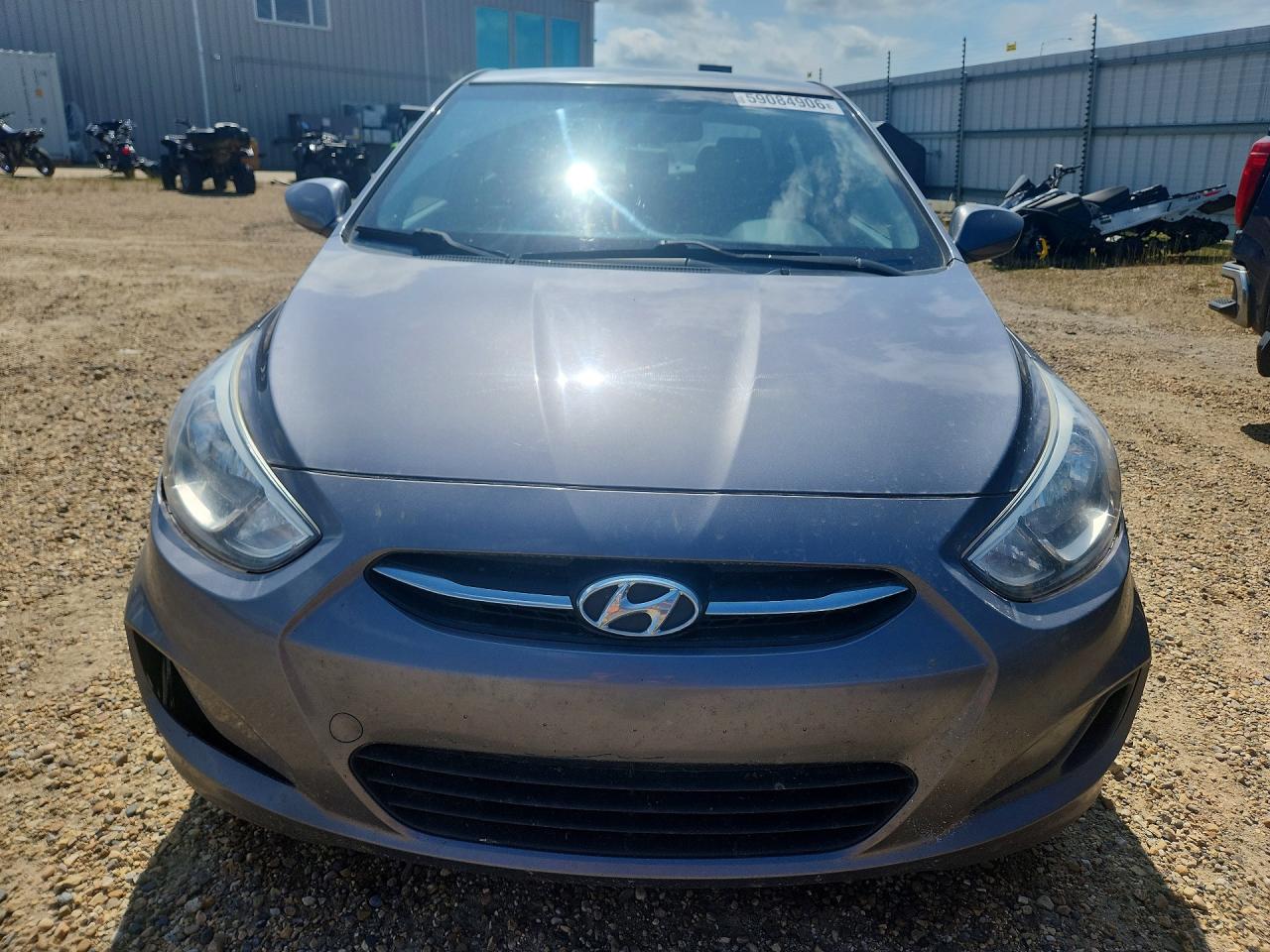 2015 Hyundai Accent Gls Gray vin: KMHCT4AEXFU853718