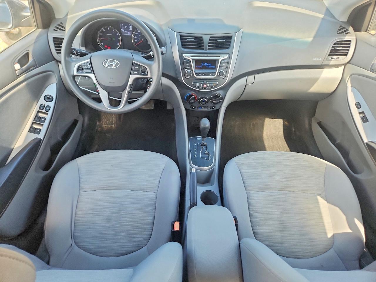 2015 Hyundai Accent Gls Gray vin: KMHCT4AEXFU853718