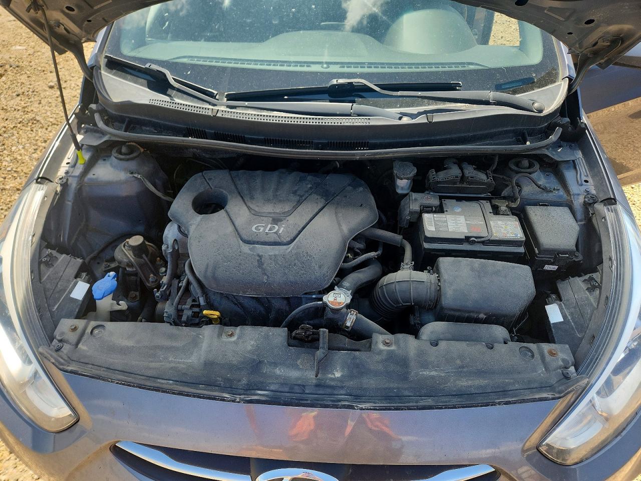2015 Hyundai Accent Gls Gray vin: KMHCT4AEXFU853718