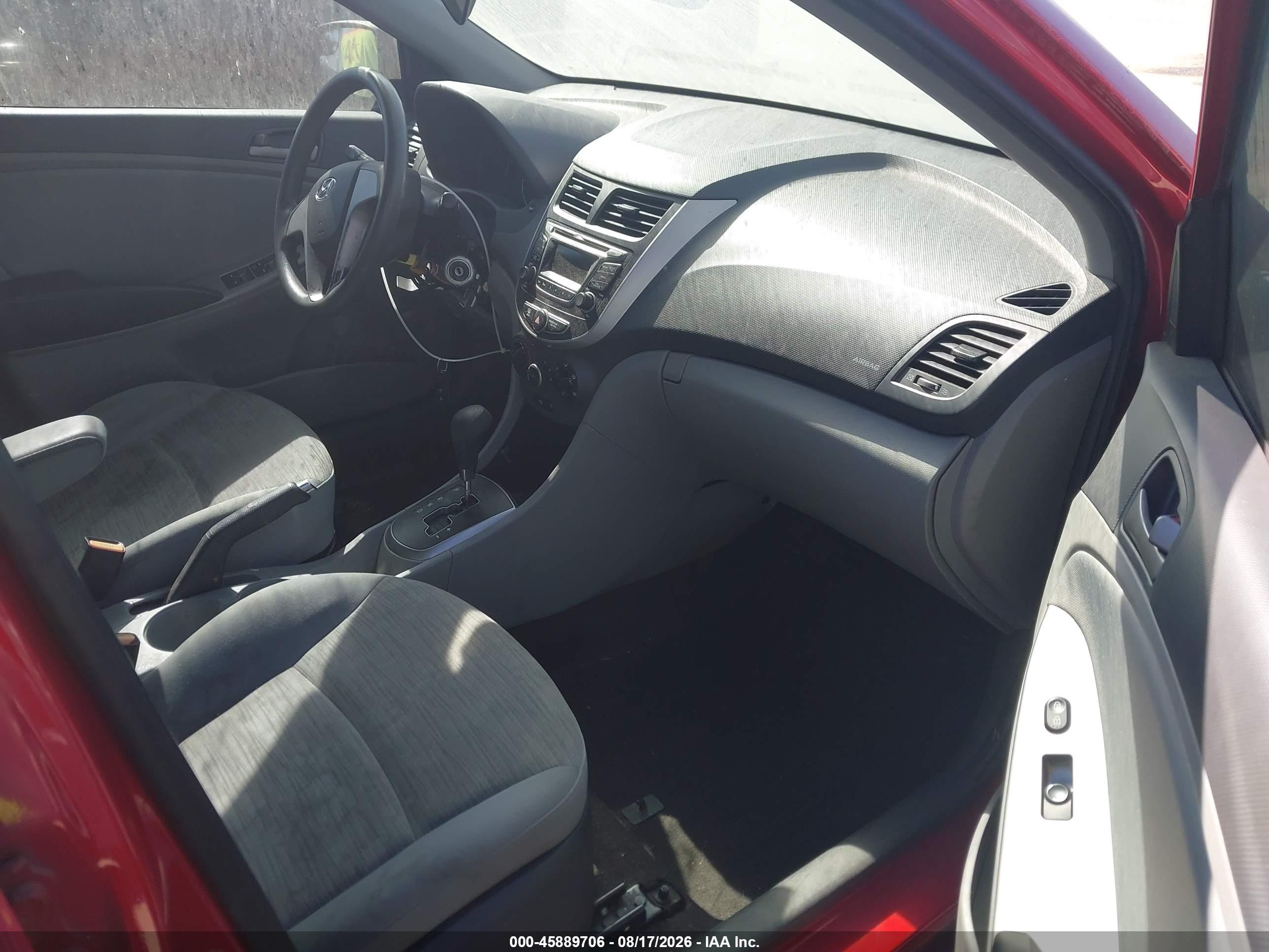 2015 Hyundai Accent Gls Red vin: KMHCT4AEXFU863326