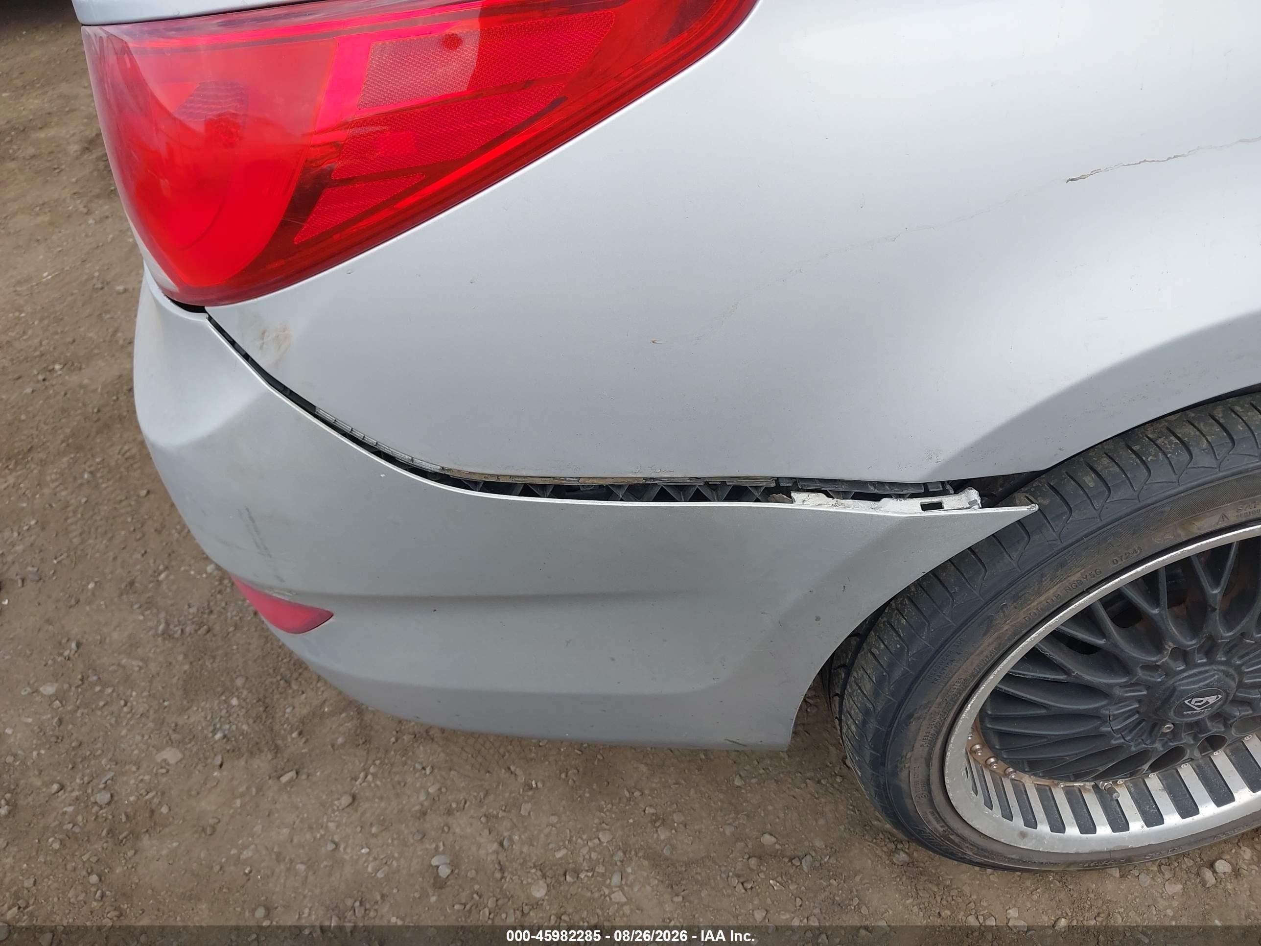 2015 Hyundai Accent Gls Silver vin: KMHCT4AEXFU866517