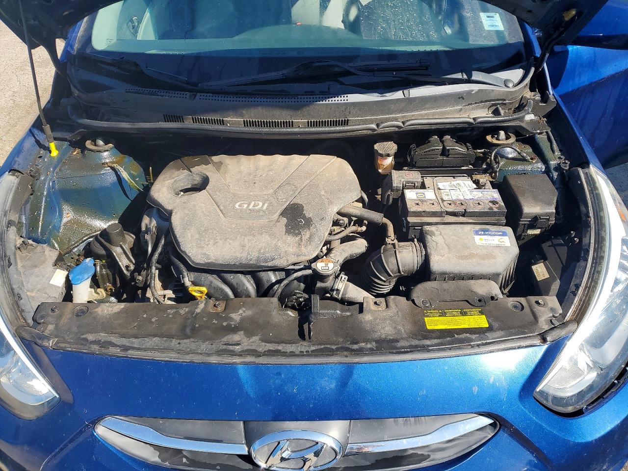 2015 Hyundai Accent Gls Blue vin: KMHCT4AEXFU897377