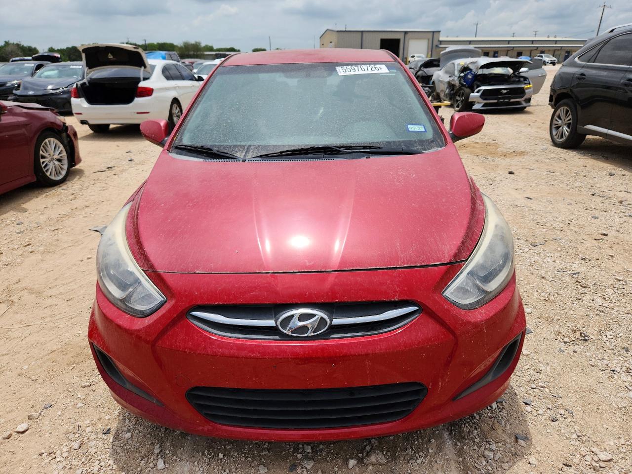 2015 Hyundai Accent Gls Red vin: KMHCT4AEXFU907776