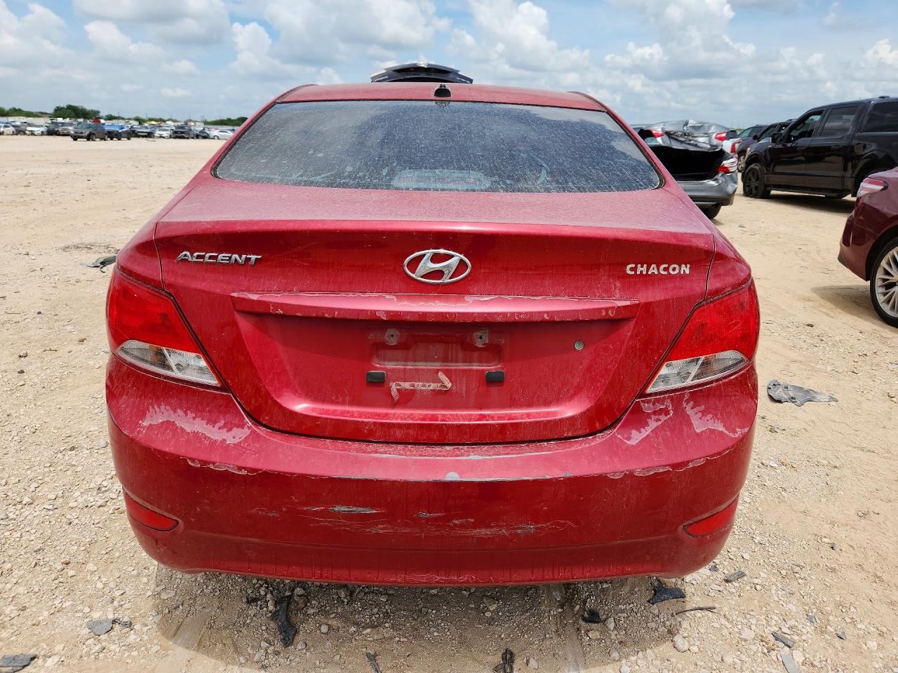 2015 Hyundai Accent Gls Red vin: KMHCT4AEXFU907776