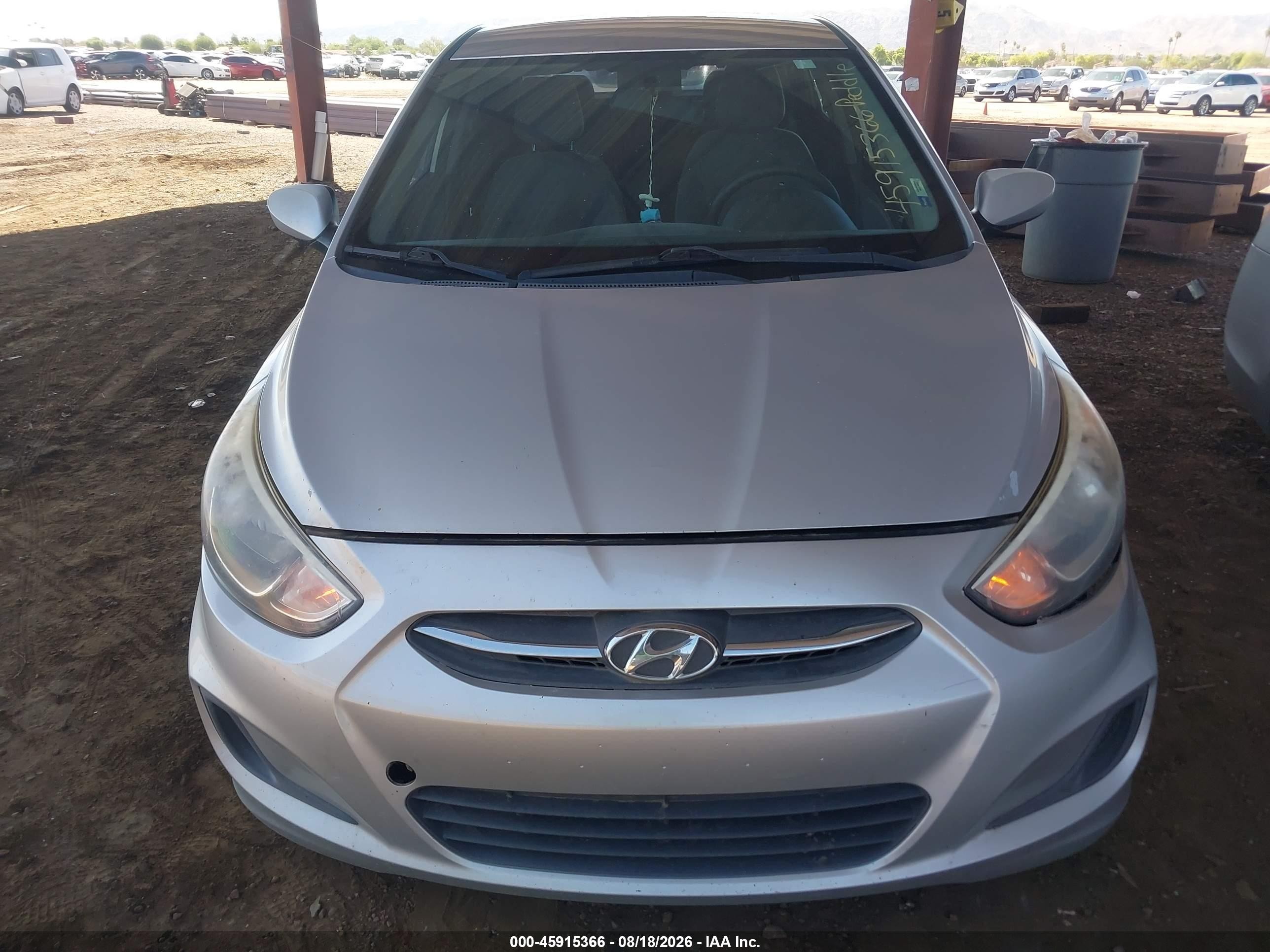 2015 Hyundai Accent Gls Silver vin: KMHCT4AEXFU917417