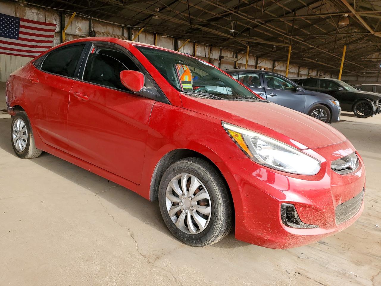 2015 Hyundai Accent Gls Red vin: KMHCT4AEXFU920754
