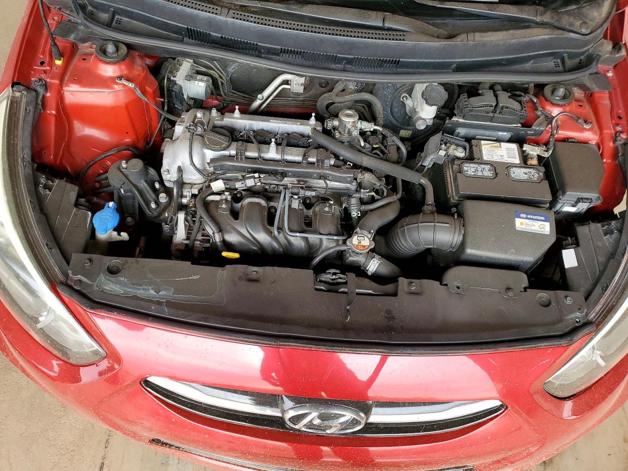2015 Hyundai Accent Gls Red vin: KMHCT4AEXFU920754