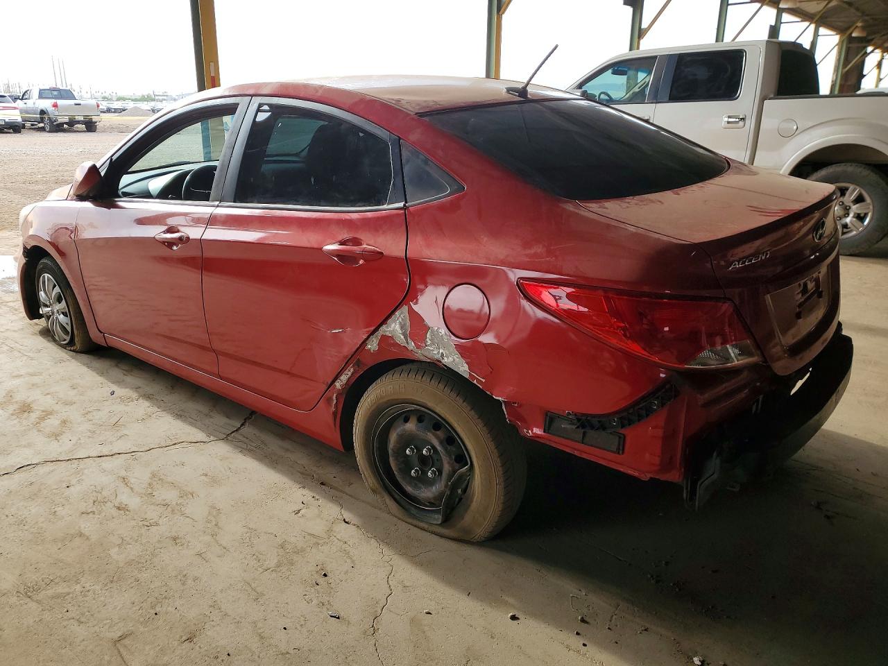 2015 Hyundai Accent Gls Red vin: KMHCT4AEXFU920754