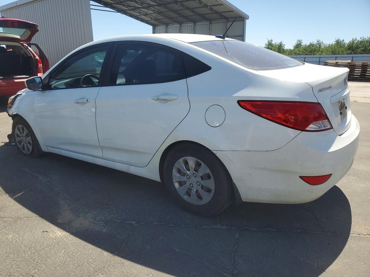 2015 Hyundai Accent Gls White vin: KMHCT4AEXFU935920
