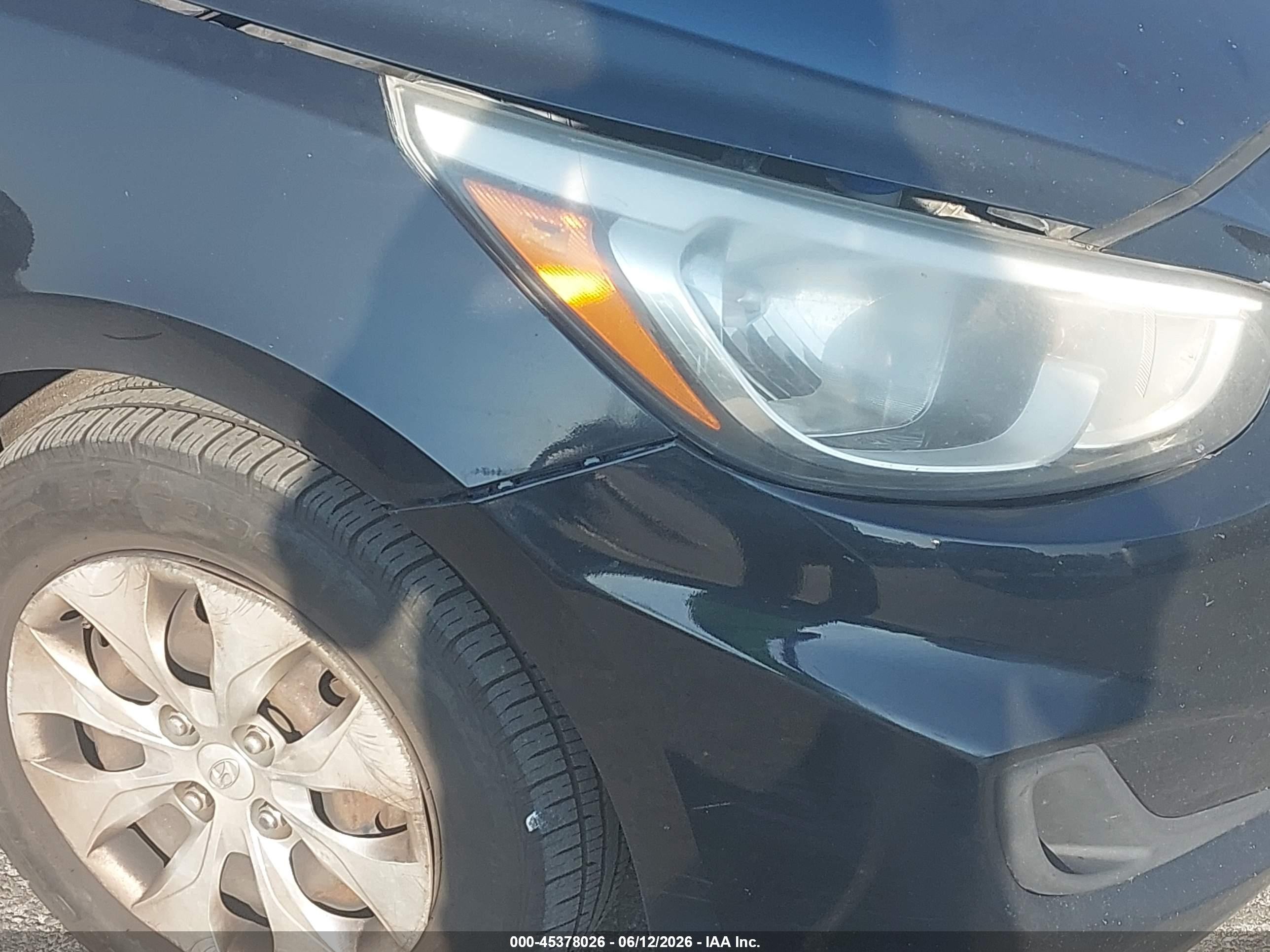 2016 Hyundai Accent Se Черный vin: KMHCT4AEXGU076250