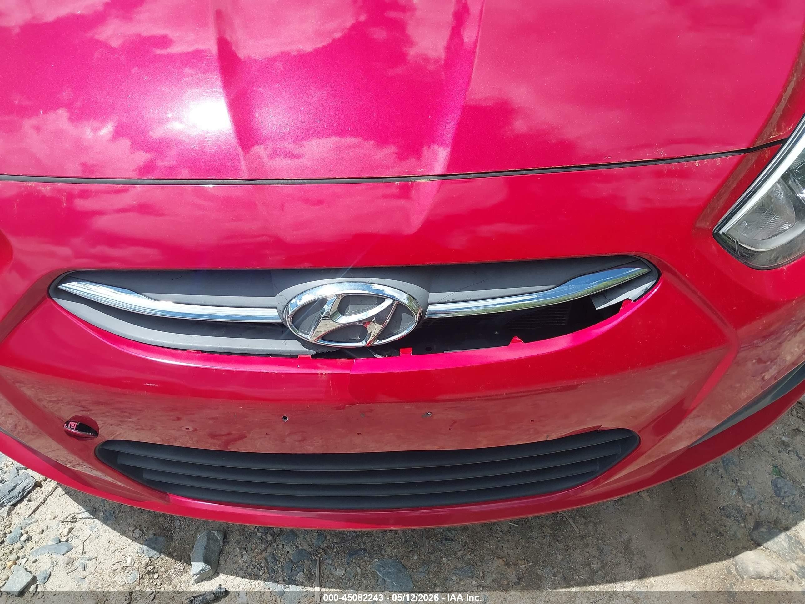 2017 Hyundai Accent Se Red vin: KMHCT4AEXHU335532