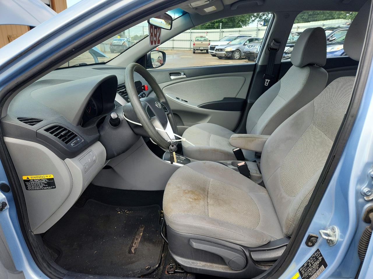 2012 Hyundai Accent Gs Blue vin: KMHCT5AE0CU003050