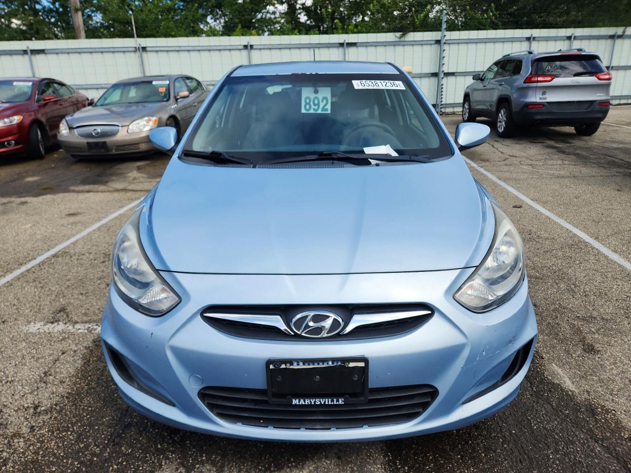 2012 Hyundai Accent Gs Blue vin: KMHCT5AE0CU003050