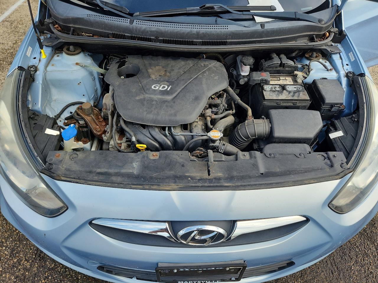 2012 Hyundai Accent Gs Blue vin: KMHCT5AE0CU003050