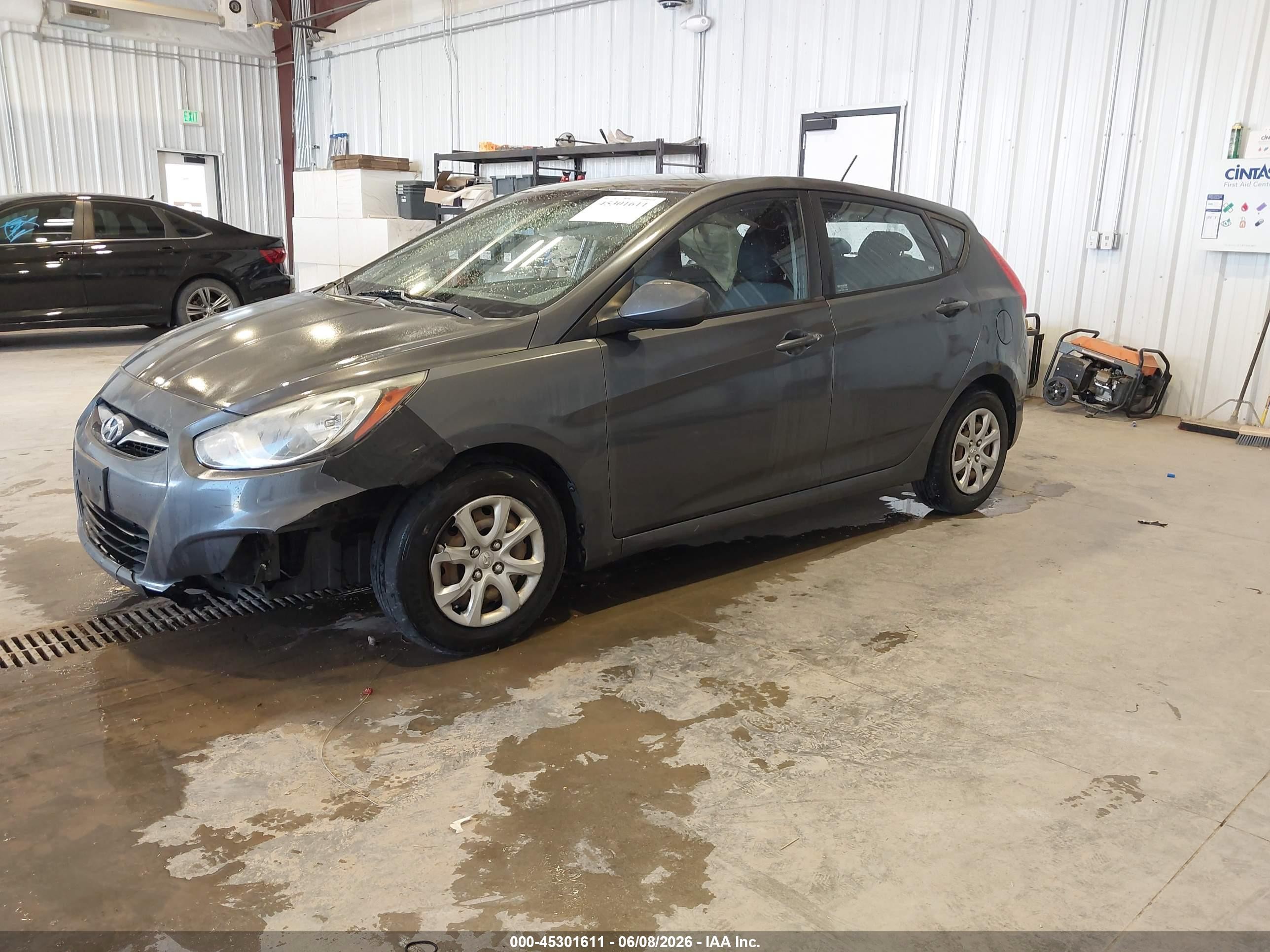 2012 Hyundai Accent Gs Gray vin: KMHCT5AE0CU011164