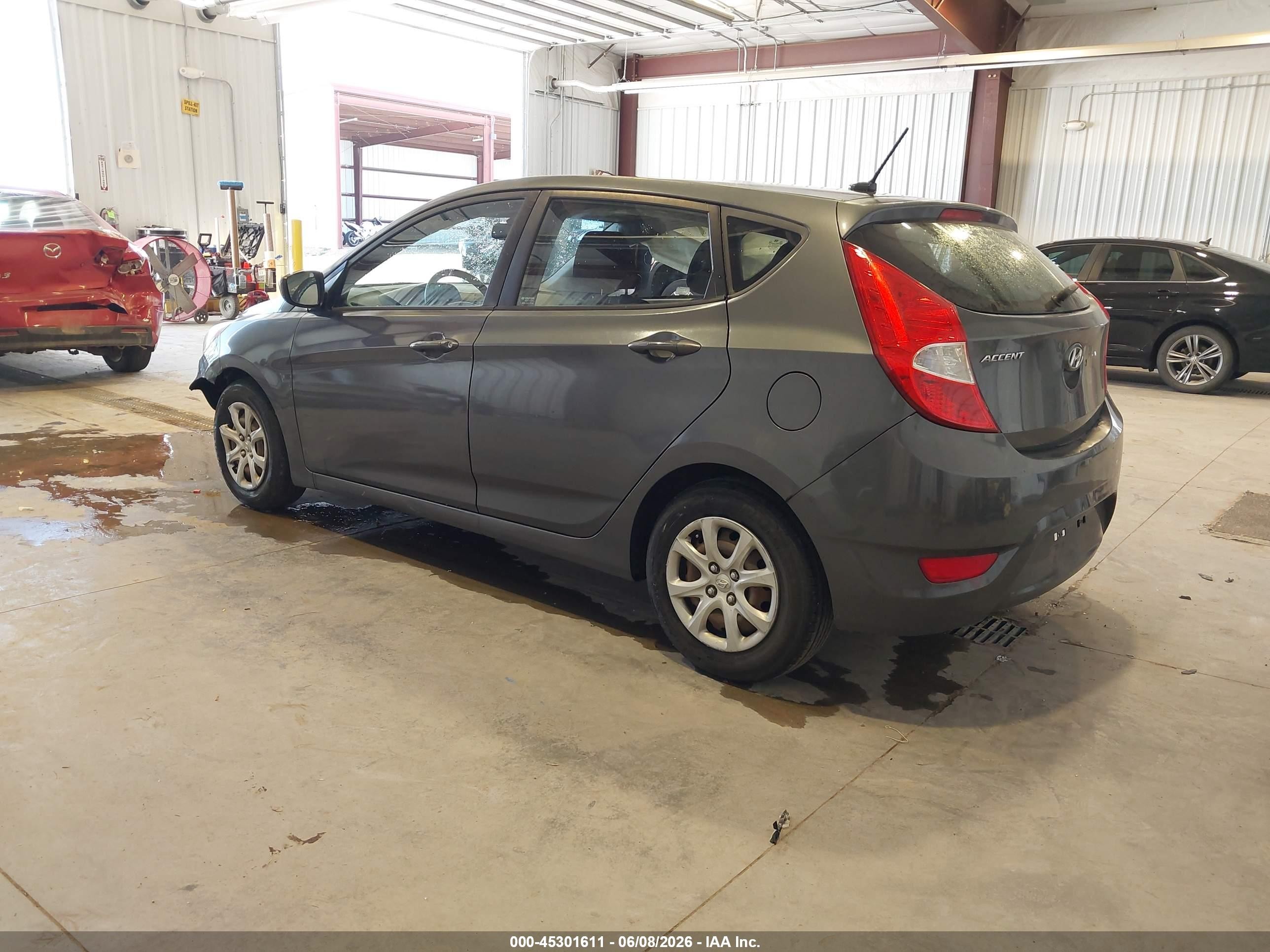 2012 Hyundai Accent Gs Gray vin: KMHCT5AE0CU011164