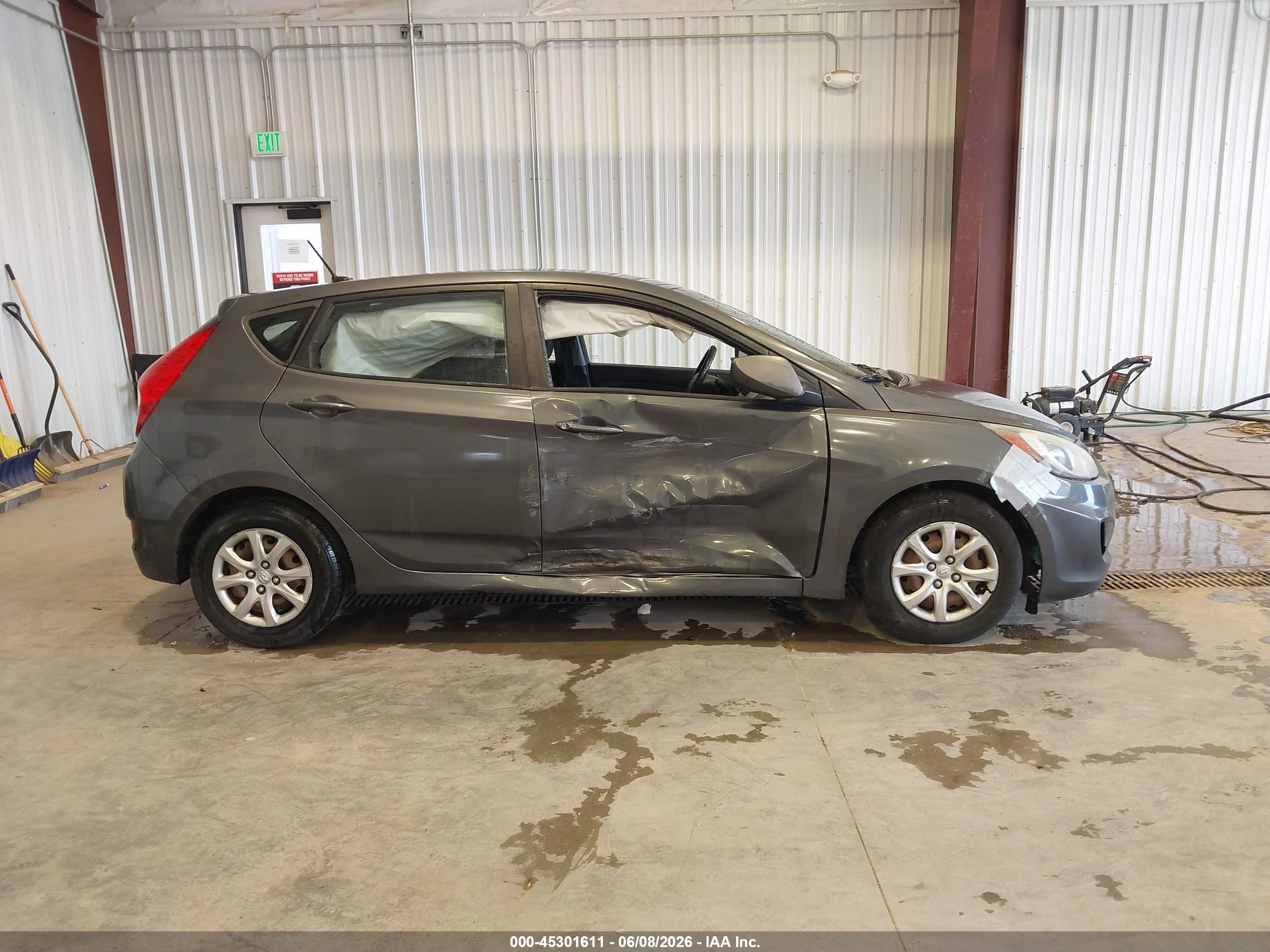 2012 Hyundai Accent Gs Gray vin: KMHCT5AE0CU011164
