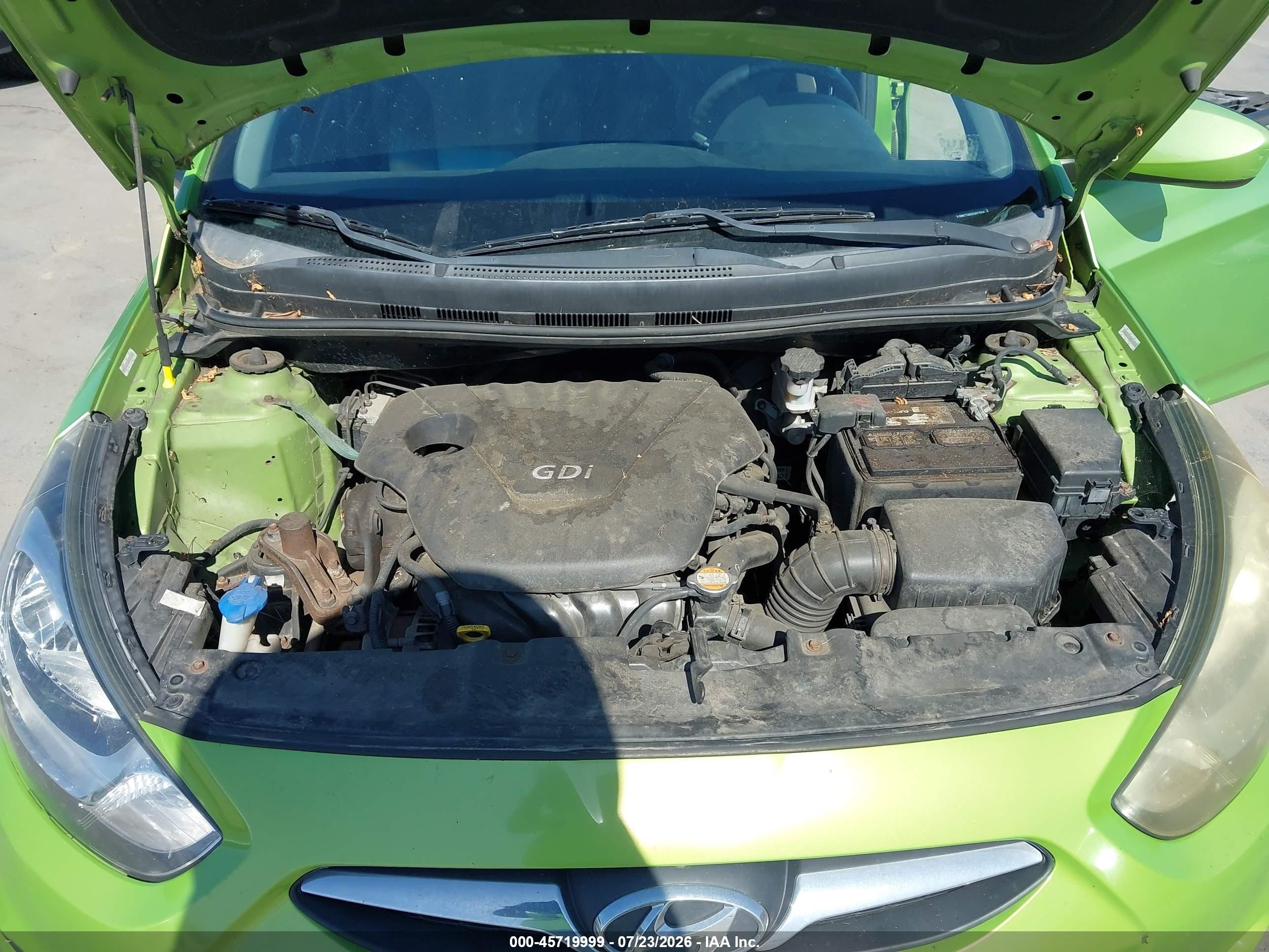 2012 Hyundai Accent Gs Green vin: KMHCT5AE0CU017014