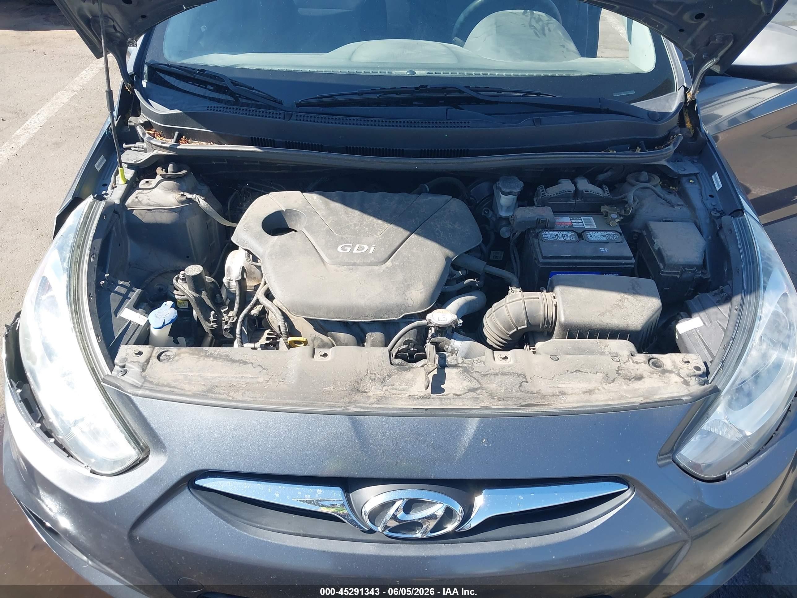 2012 Hyundai Accent Gs Gray vin: KMHCT5AE0CU031611