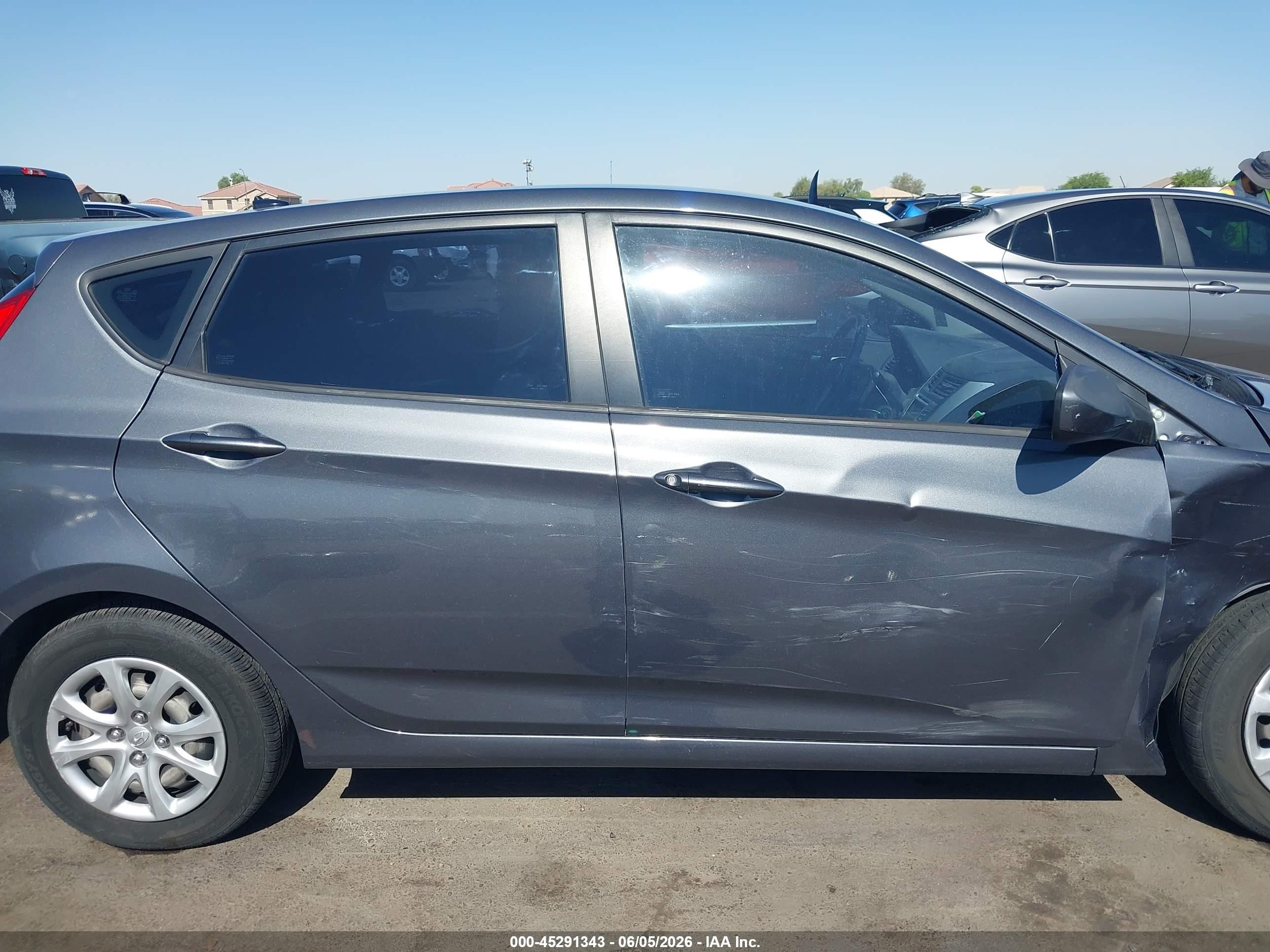 2012 Hyundai Accent Gs Gray vin: KMHCT5AE0CU031611