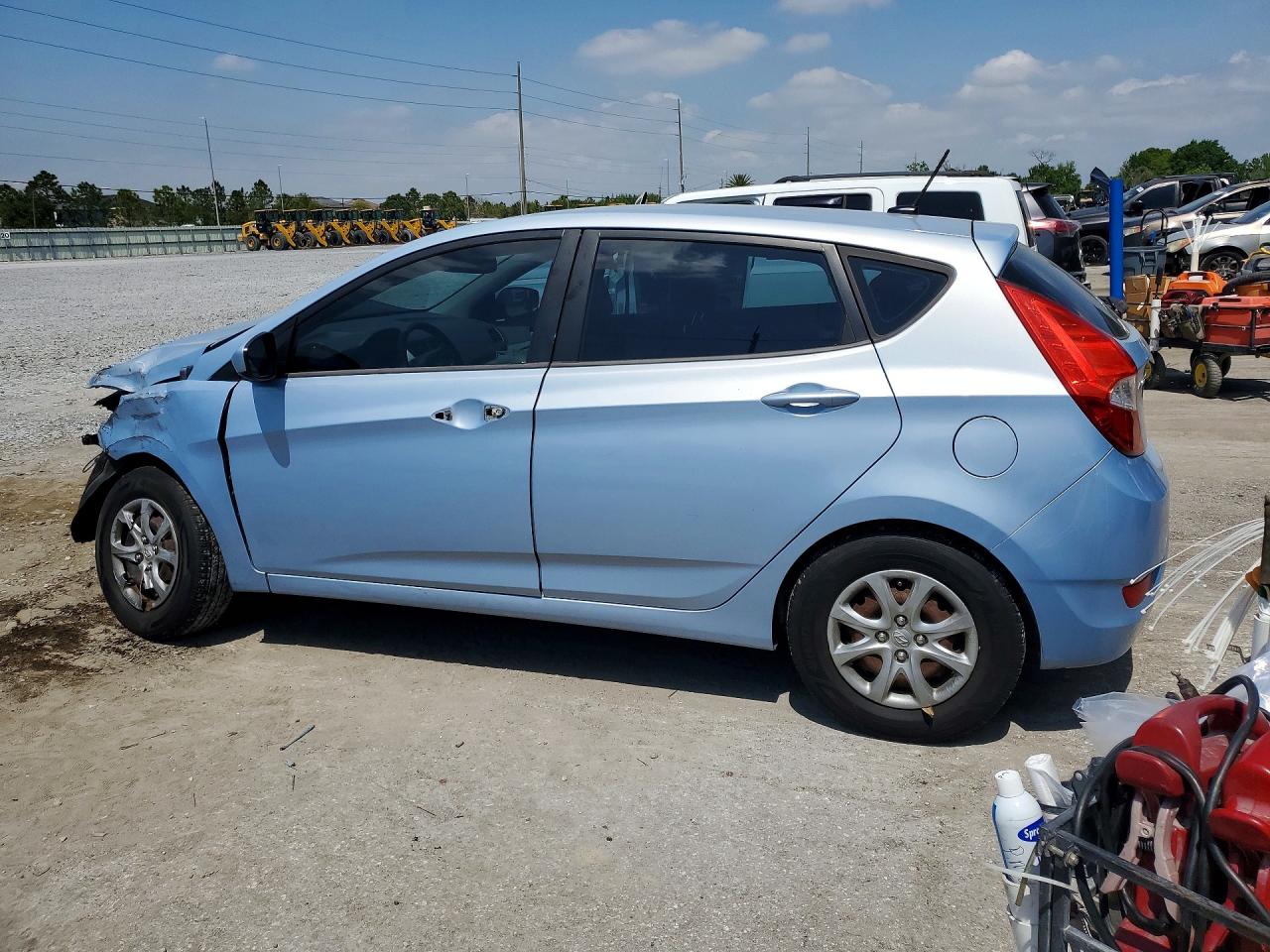 2012 Hyundai Accent Gs Blue vin: KMHCT5AE0CU034136