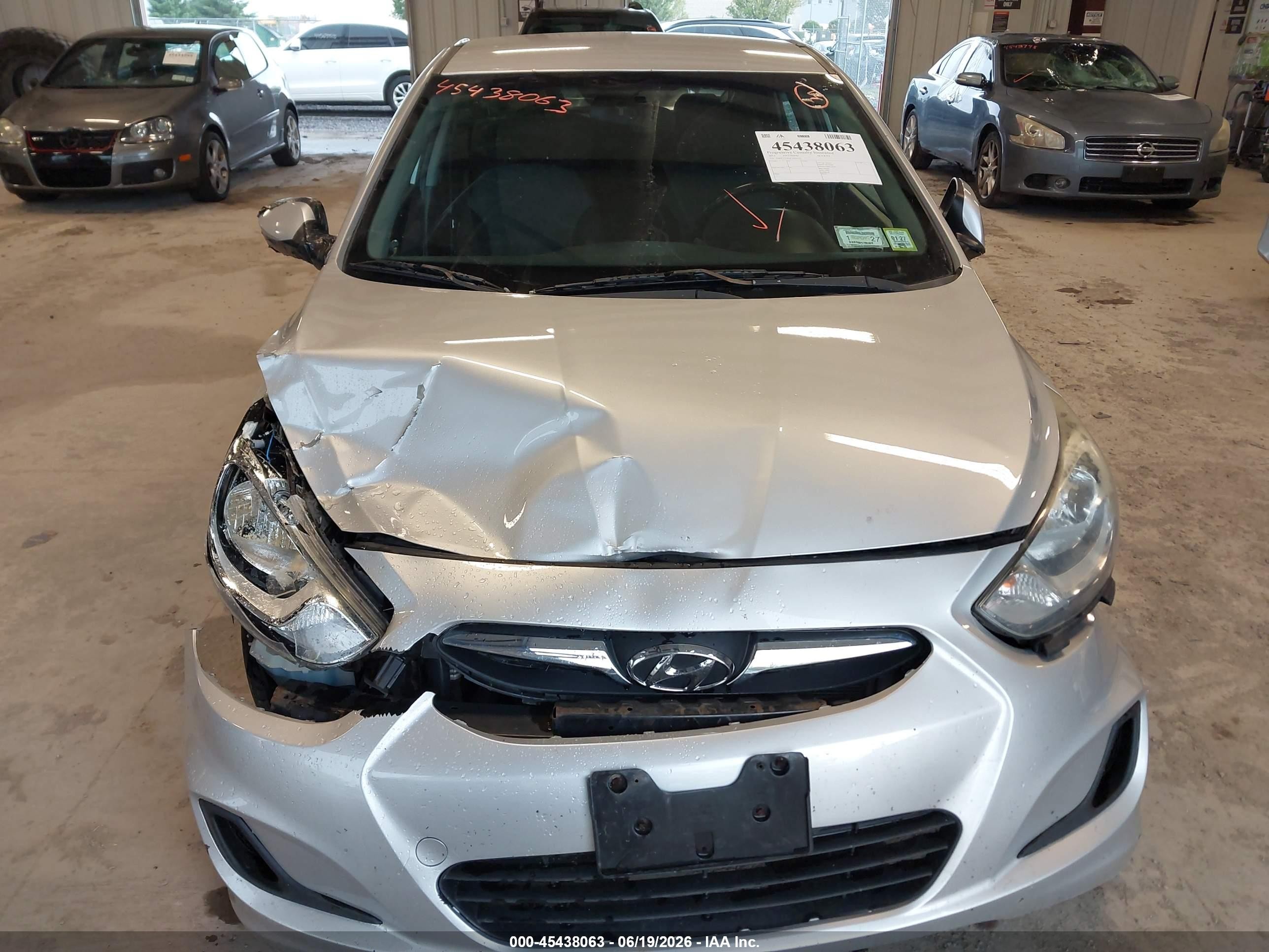 2012 Hyundai Accent Gs Silver vin: KMHCT5AE0CU036145
