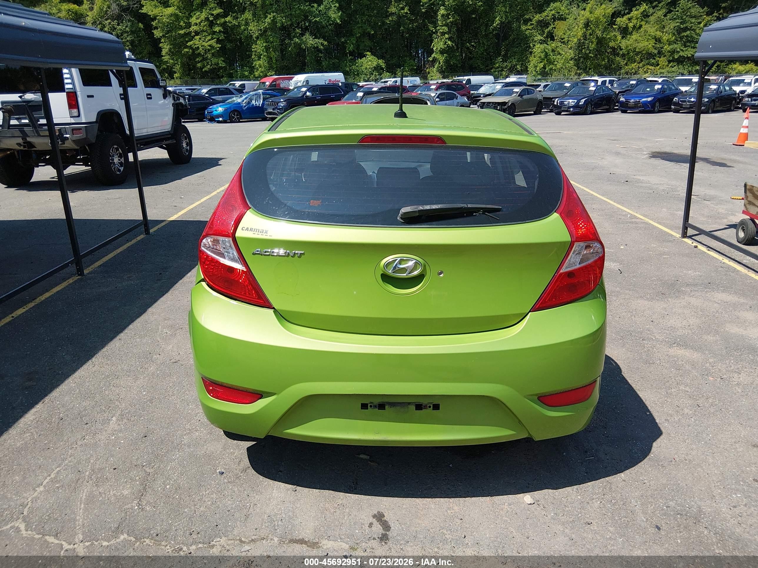 2012 Hyundai Accent Gs Green vin: KMHCT5AE0CU052989