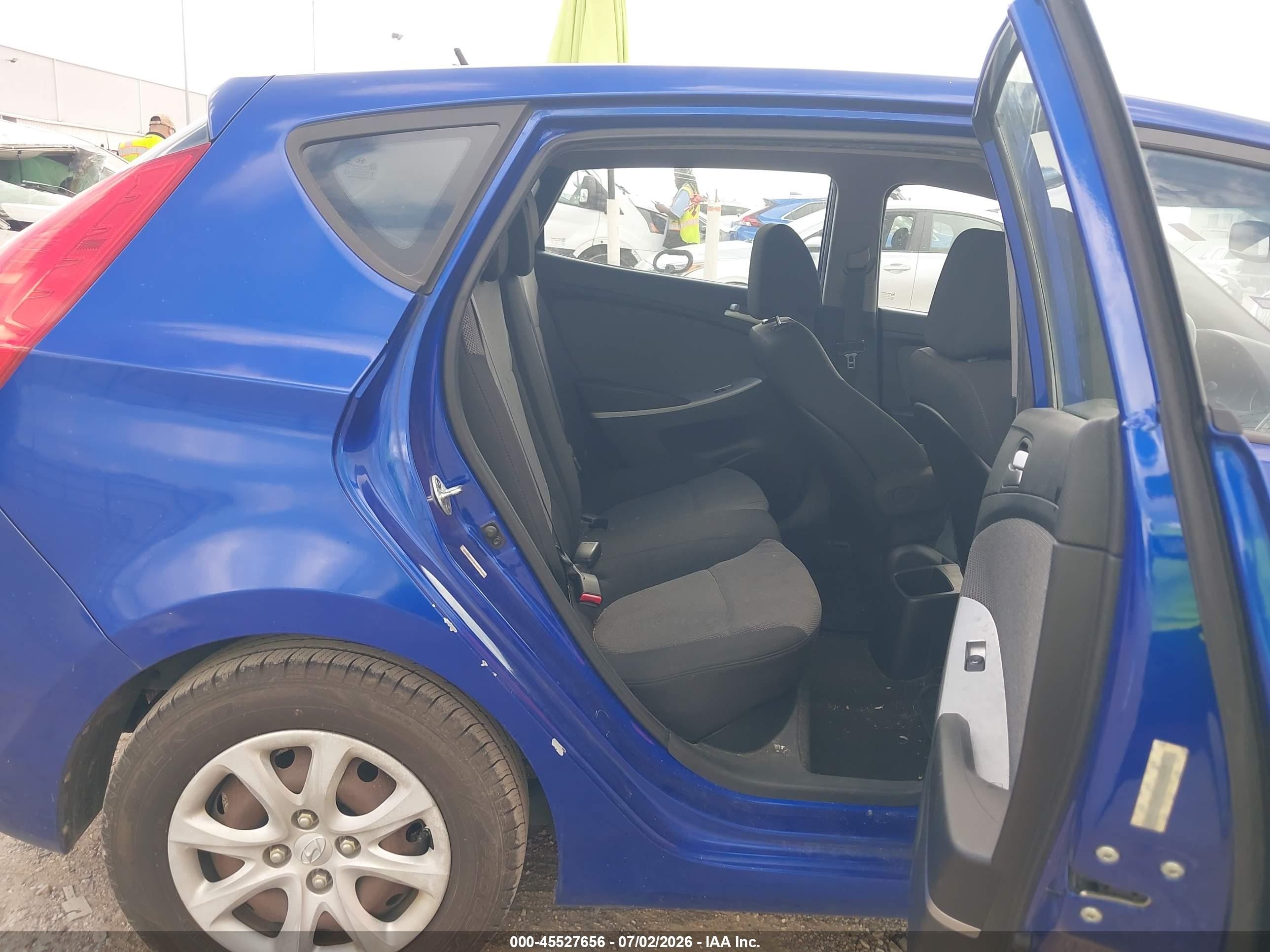 2013 Hyundai Accent Gs Blue vin: KMHCT5AE0DU080812