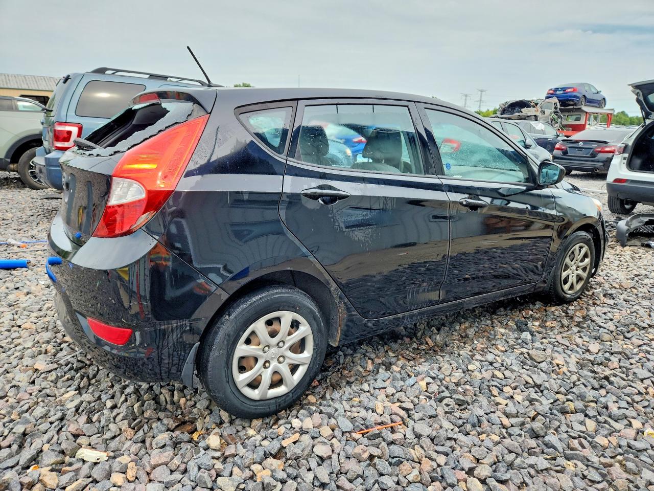 2013 Hyundai Accent Gs Black vin: KMHCT5AE0DU093852