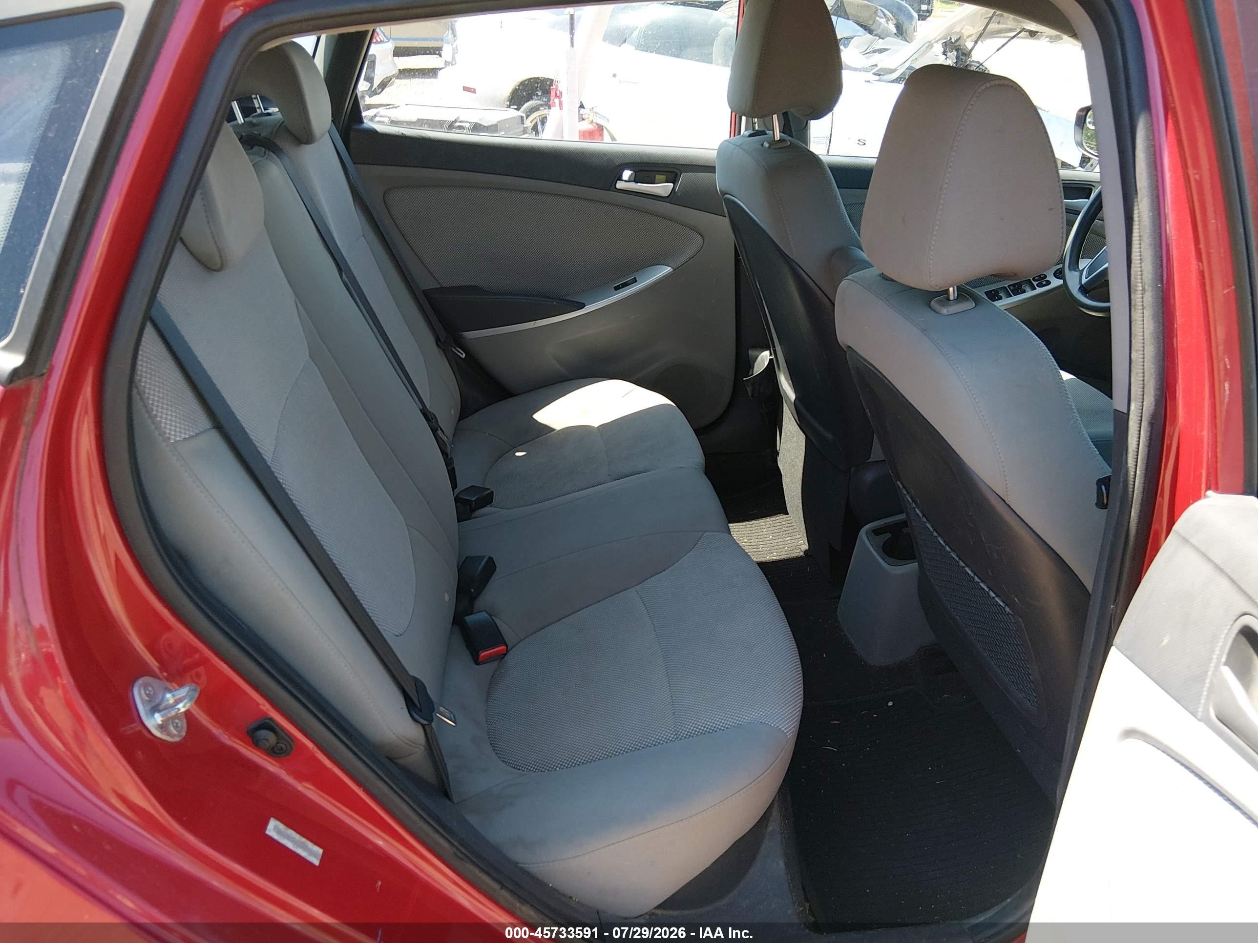 2013 Hyundai Accent Gs Red vin: KMHCT5AE0DU119950