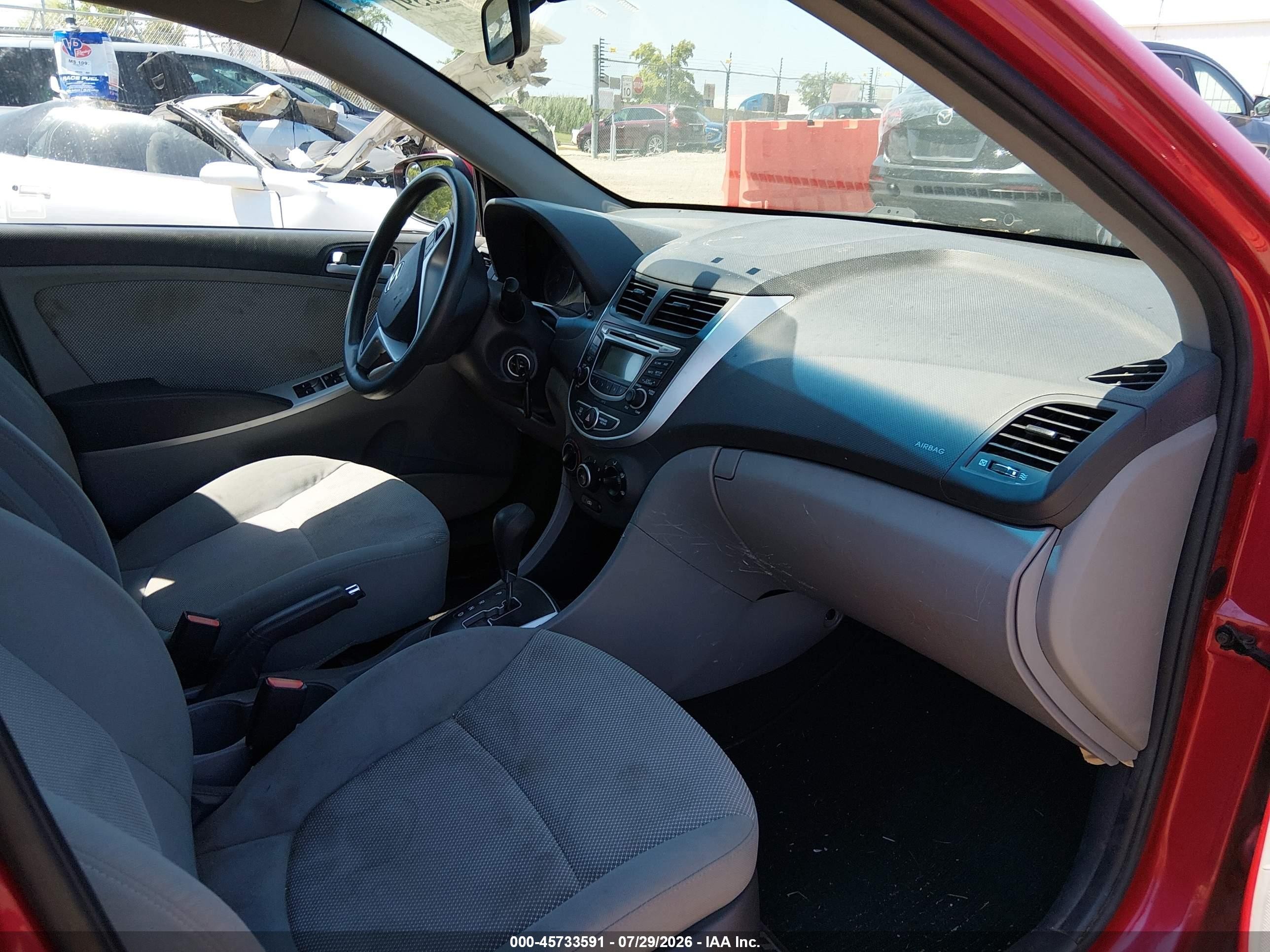 2013 Hyundai Accent Gs Red vin: KMHCT5AE0DU119950