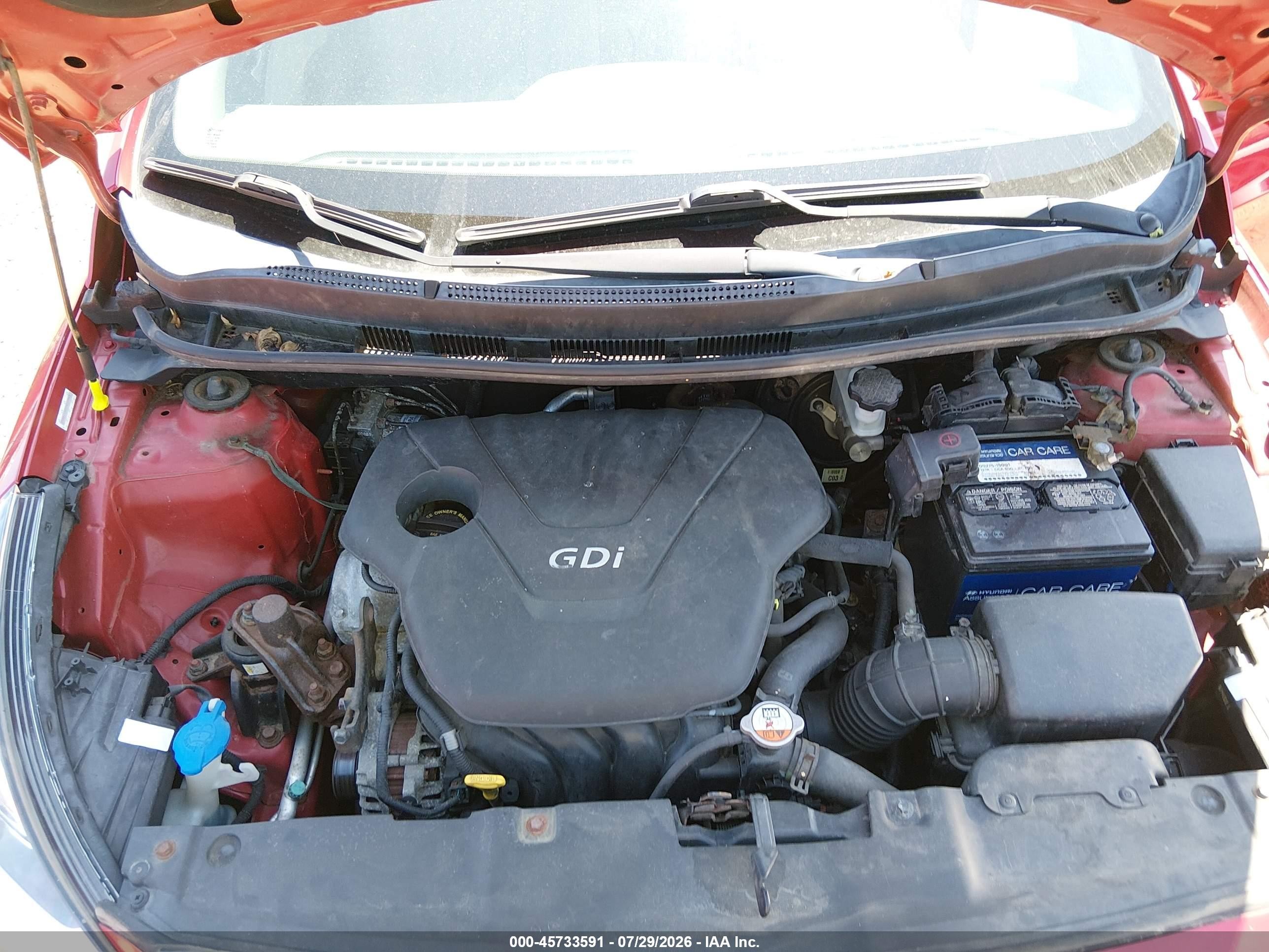 2013 Hyundai Accent Gs Red vin: KMHCT5AE0DU119950