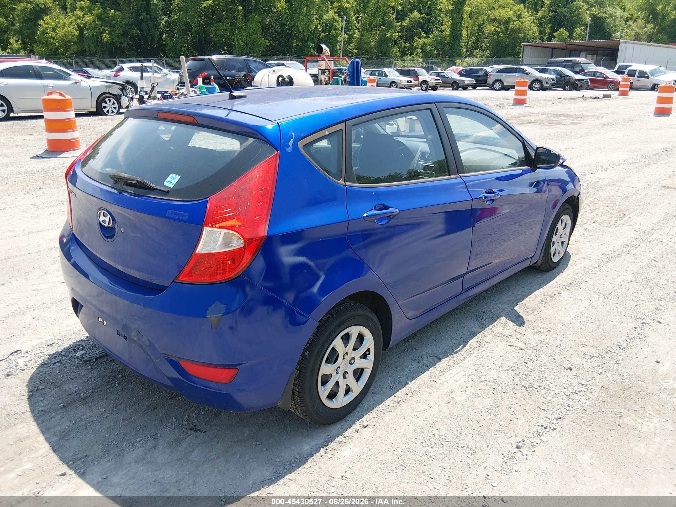 2013 Hyundai Accent Gs Blue vin: KMHCT5AE0DU135341