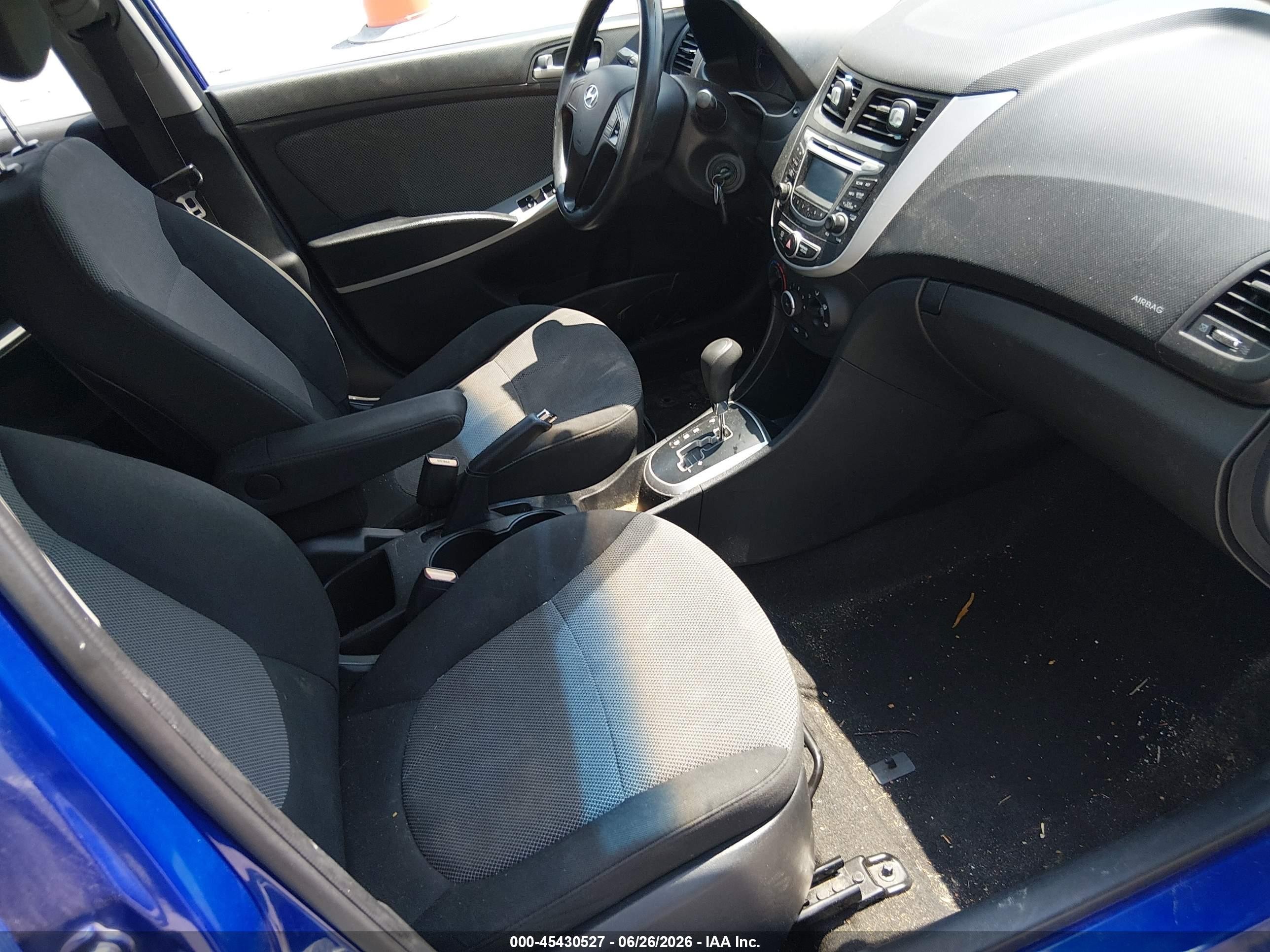 2013 Hyundai Accent Gs Blue vin: KMHCT5AE0DU135341
