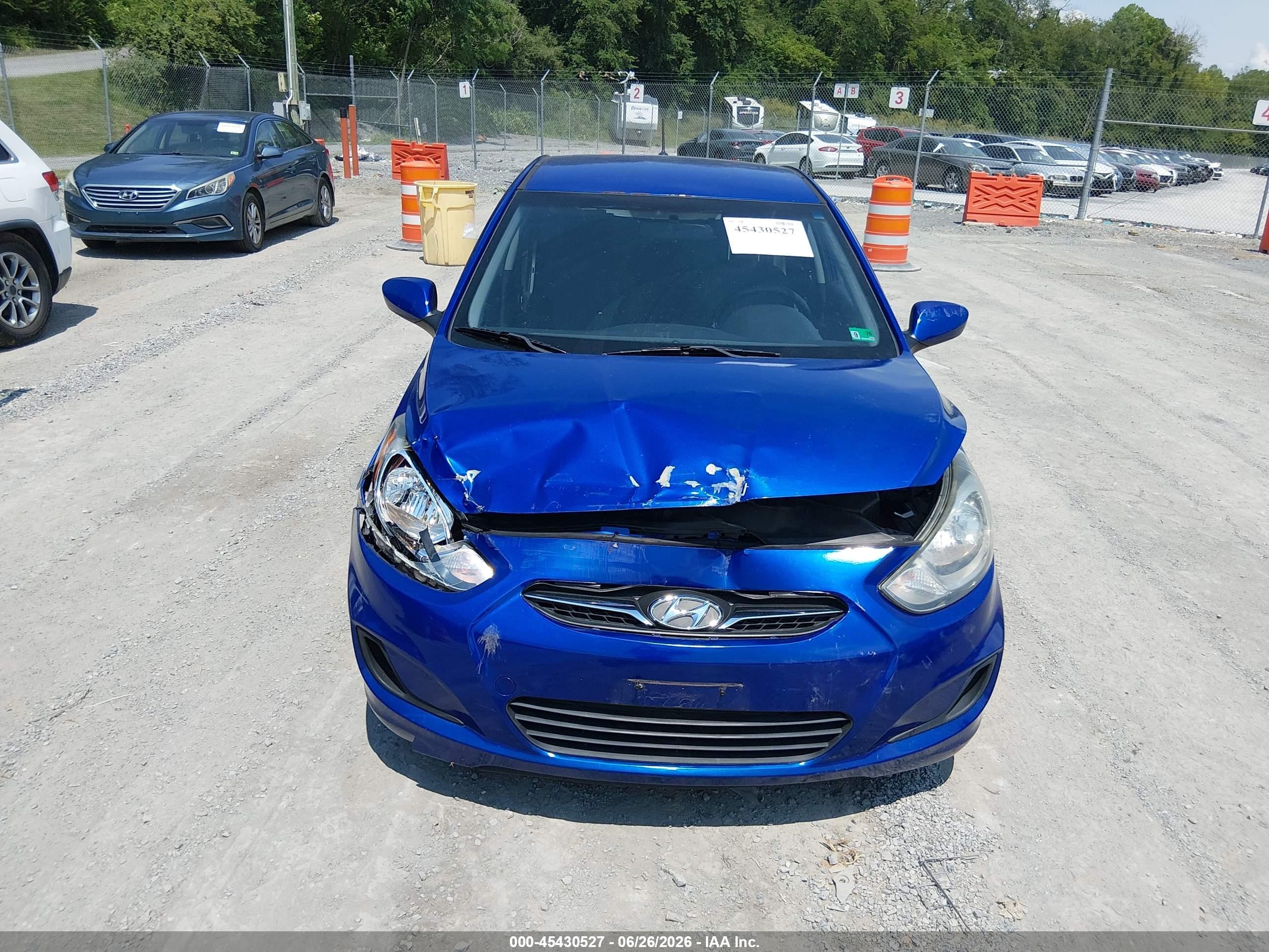 2013 Hyundai Accent Gs Blue vin: KMHCT5AE0DU135341