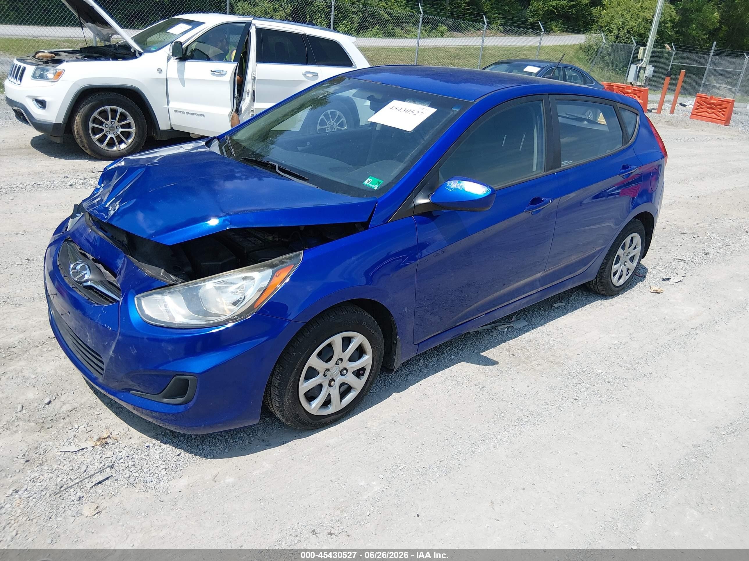 2013 Hyundai Accent Gs Blue vin: KMHCT5AE0DU135341