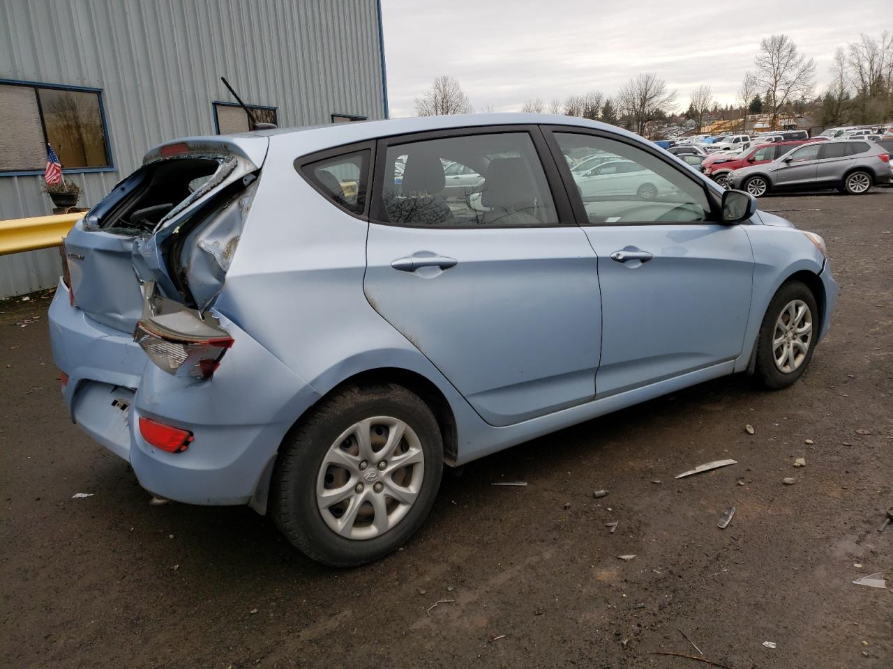 2014 Hyundai Accent Gls Blue vin: KMHCT5AE0EU168440