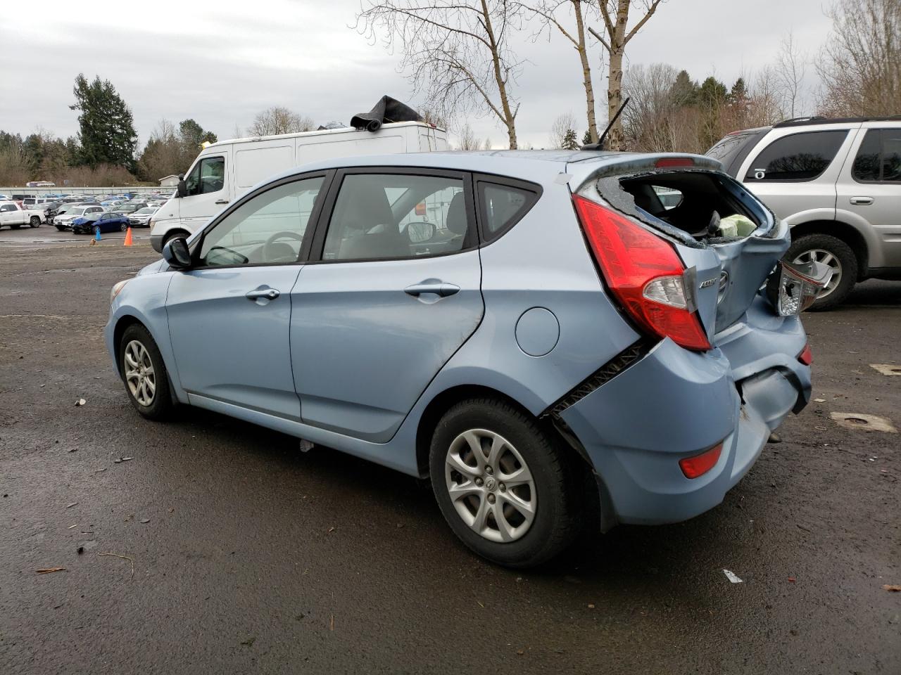 2014 Hyundai Accent Gls Blue vin: KMHCT5AE0EU168440