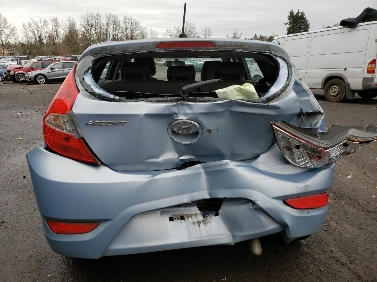 2014 Hyundai Accent Gls Blue vin: KMHCT5AE0EU168440