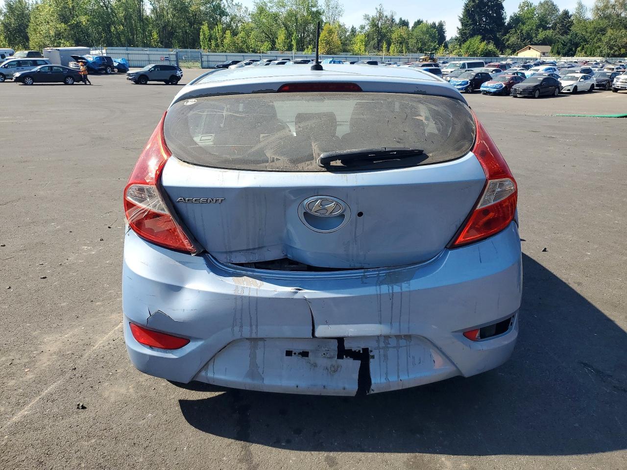 2014 Hyundai Accent Gs Blue vin: KMHCT5AE0EU168440