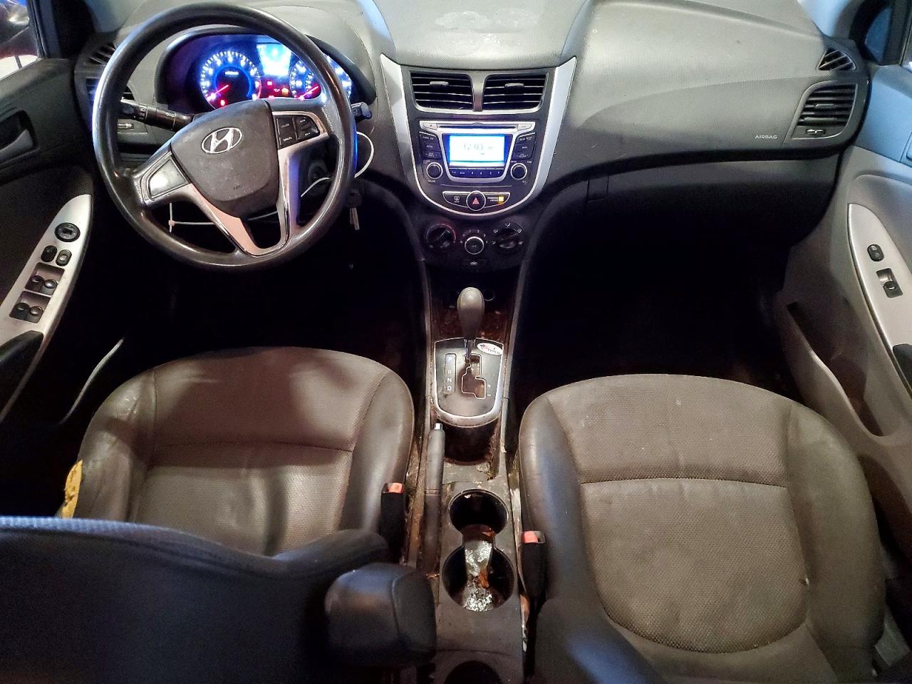 2014 Hyundai Accent Gs Blue vin: KMHCT5AE0EU168681