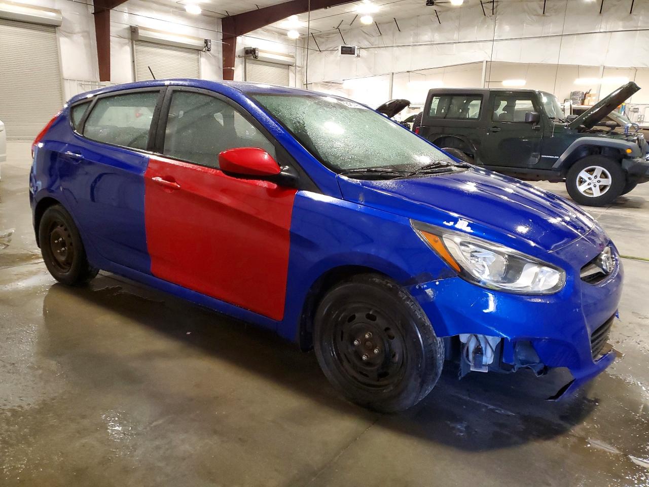 2014 Hyundai Accent Gs Blue vin: KMHCT5AE0EU168681