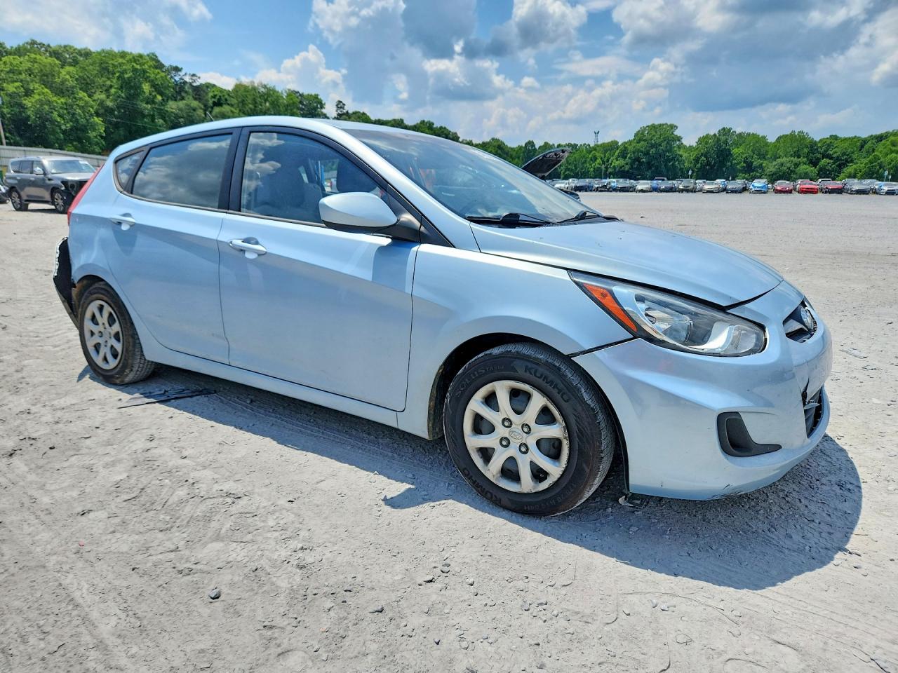 2012 Hyundai Accent Gs Blue vin: KMHCT5AE1CU004899
