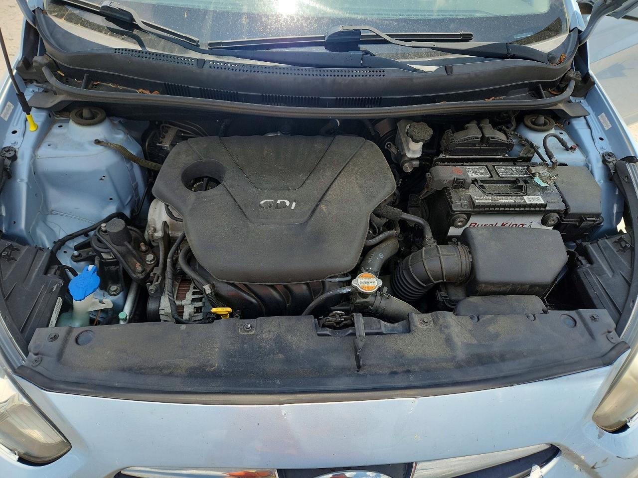 2012 Hyundai Accent Gs Blue vin: KMHCT5AE1CU004899