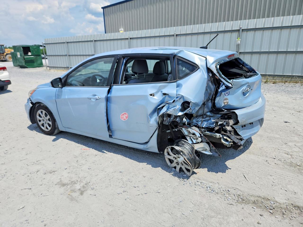 2012 Hyundai Accent Gs Blue vin: KMHCT5AE1CU004899