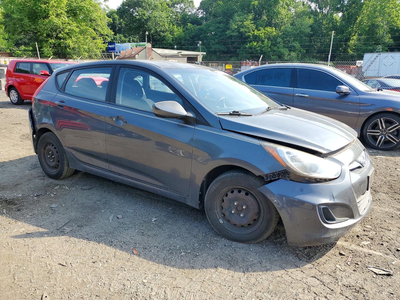 2012 Hyundai Accent Gs Blue vin: KMHCT5AE1CU011755