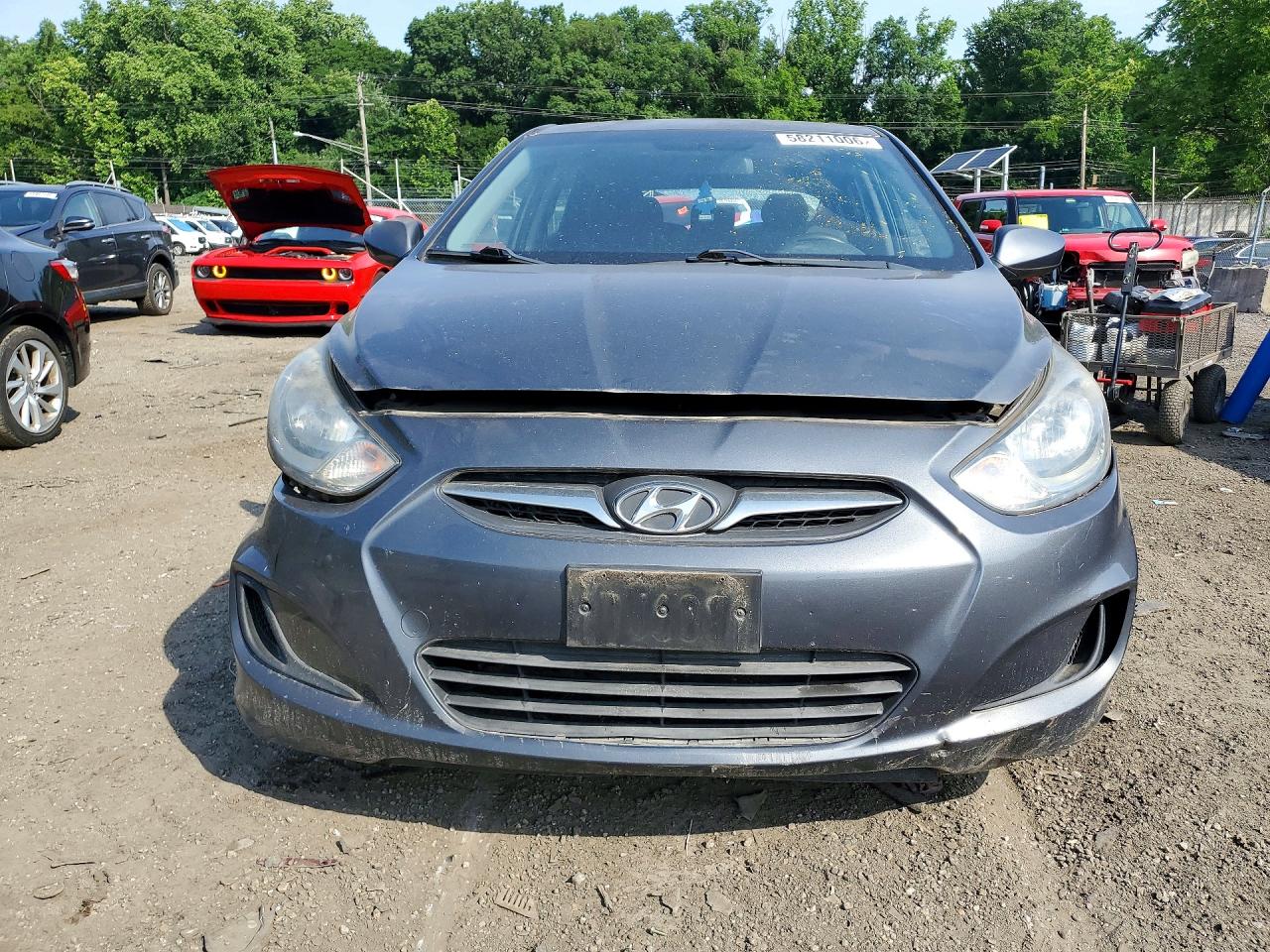 2012 Hyundai Accent Gs Blue vin: KMHCT5AE1CU011755