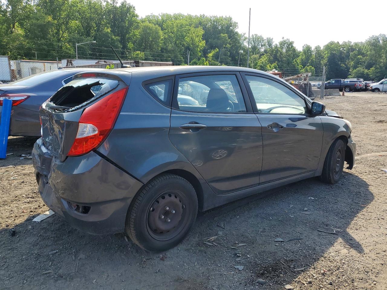 2012 Hyundai Accent Gs Blue vin: KMHCT5AE1CU011755